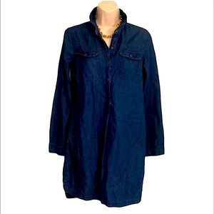 𝅺Old navy Long sleeve Jean dress size small‎